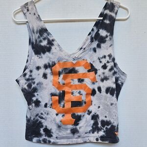PINK victorias secret SF giants crop tank